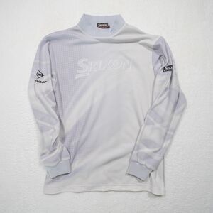 Rare Srixon Dunlop Long Sleeve Mock Neck Golf Shirt Made in Japan - Men's Medium